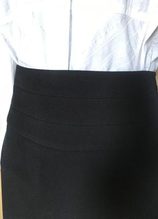Чёрная юбка на подкладке , размер 18 европейский.3 фото