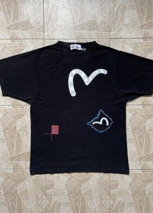 Футболка archive hype japanese 90s retro vintage evisu big logo tee