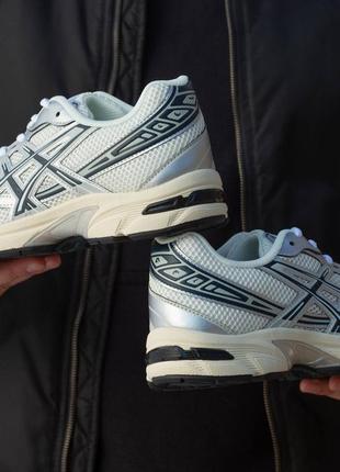 Кроссовки asics gel 1130 silver white2 фото