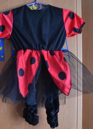 Карнавальний костюм божа корівка на 2-3 роки