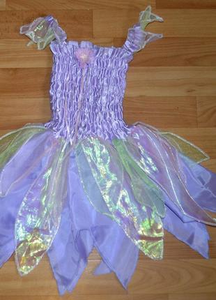 Карнавальний костюм фея на 3-4 роки, 4-5 років, сукню квіточку,3 фото