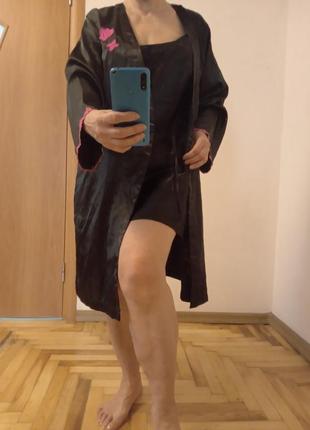 Гарний комплект для дому, халат і рубашка, розмір 12-14