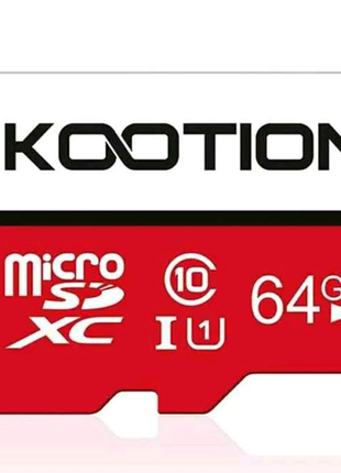 Карта пам'яті micro-sd 64gb гб флешка kootion відеореєстратор1 фото