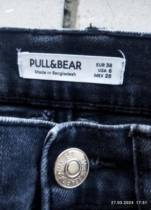 Джинсы женские фирмы pull&bear, страна производитель испания, изготовитель бангладеш.3 фото