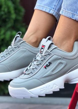 Кросівки жіночі fila disruptor 2 сірі