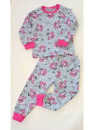 Тонка трикотажна піжама для дівчинки