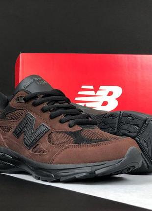 Кроссовки new balance 990 темно коричневые мужские