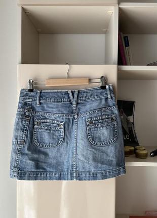 Нереальная трендовая юбка от h&m vintage в стилі y2k zara cyber 00 america3 фото