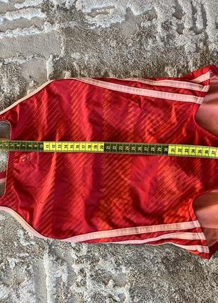 Детский купальник adidas 140 9 10 лет красный слитный купальник для девочки адидас4 фото