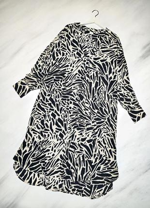 Н&amp;м ❤️отличное платье в черно-кремовый принт2 фото