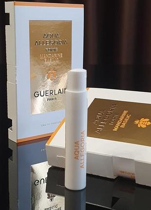 Оригинальный пробник guerlain aqua allegoria forte mandarine basilic eau de parfum _ 1ml9 фото