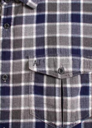 Armani jeans рубашка в клетку10 фото