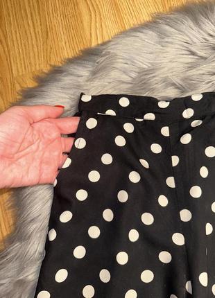 Стильные трендовые легкие шорты-бермуды кюлоты летние брюки в горошек для девочки 4/5р george2 фото