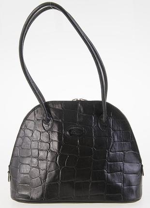 Шкіряна вінтажна бретонська сумка mulberry deep brown congo