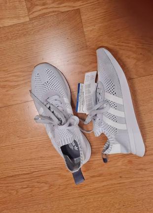 Кросівки сіткові сірого кольору adidas3 фото