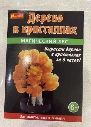 Набір для дослідів. магічний ліс. дерево в кристалах