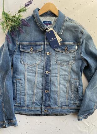 Джинсовий піджак денім розмір м casual кежуал джинсова