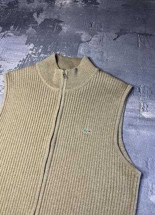 Lacoste vest vintage original y2k luxury мужская жилетка6 фото