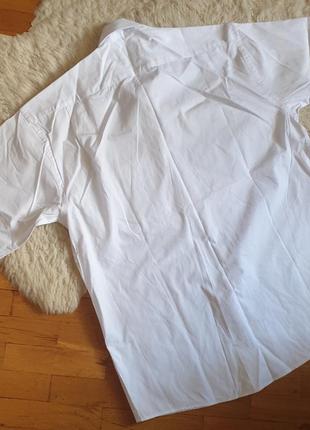 Белая хлопковая рубашка9 фото