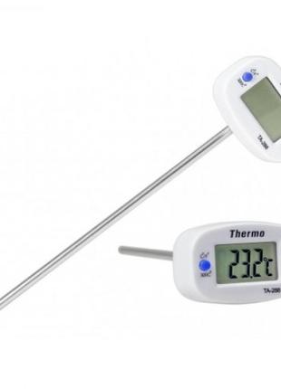 Цифровий термометр sv харчовий зі щупом, для їжі 14 см білий (sv2198)2 фото