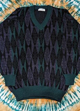 Винтажный свитер le laureat made in atch шерстяной шерстяной1 фото