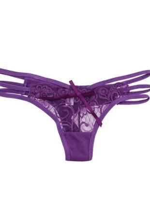 Трусики sv lace thong g-string one size фиолетовый (sv2852pur)  , one size