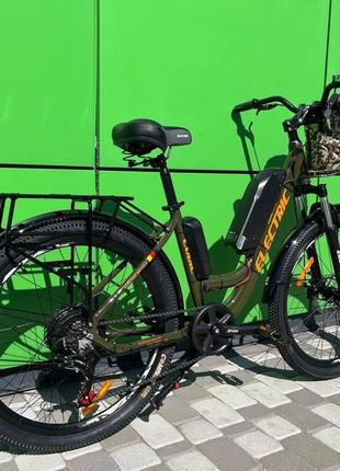 Електровелосипед cubic-bike electric 26" хакі 500ват 10,4 а·год 48 в2 фото