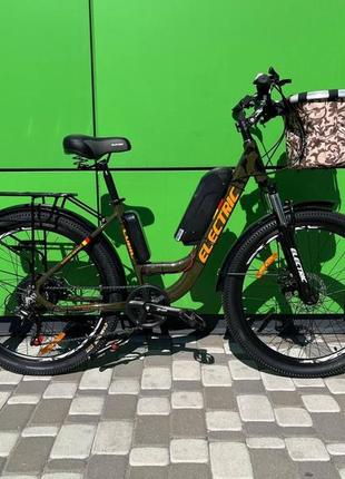 Електровелосипед cubic-bike electric 26" хакі 500ват 10,4 а·год 48 в3 фото