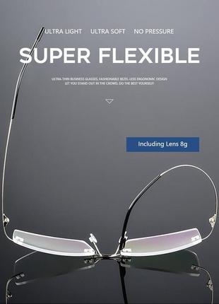 Надлегкі ретро-окуляри титан +1.5 +2.0 і +2.5 німецький бренд fon17 фото