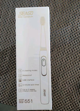 Електрична зубна щітка seago sg 551 rechargeable sonic
