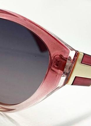 Поляризирующие солнцезащитные женские очки красный градиент3 фото