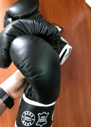 Боксерські  рукавички, кожаные боксерские перчатки2 фото
