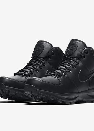 Nike manoa leather black on sale