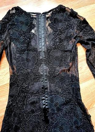 Черное кружевное  платье  house of  gb london.5 фото
