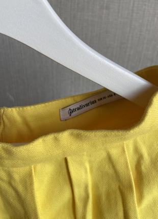Яркая желтая юбка короткая юбка4 фото