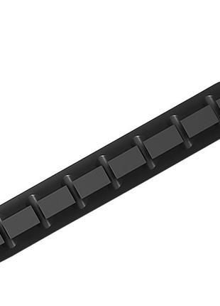 Органайзер для кабелів sv на 7 каналів мультифункціональний тримач дротів 5 шт. набір чорний (sv3228)