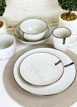 Керамічний посуд від торгівельної марки ardesto , серії bagheria 20 предметів🥰 набір тарілок