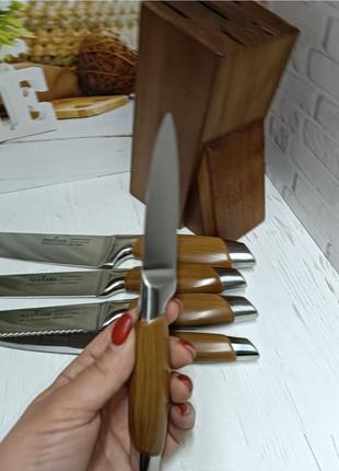 Набор кухонных ножей 6 предметов2 фото
