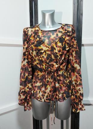 Блузка з об'ємними рукавами блуза с объемными рукавами 46 44 распродажа розпродаж