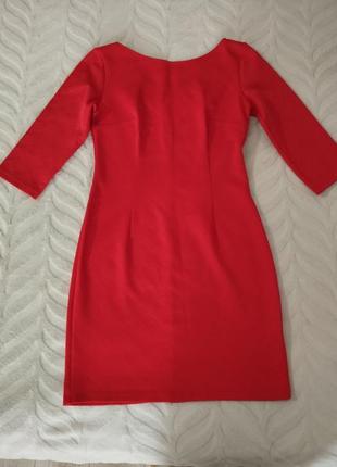 Платье красного цвета,размер s1 фото