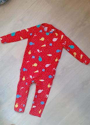 Купальник с ажурной попкой и защитой от солнца m&s,18-24