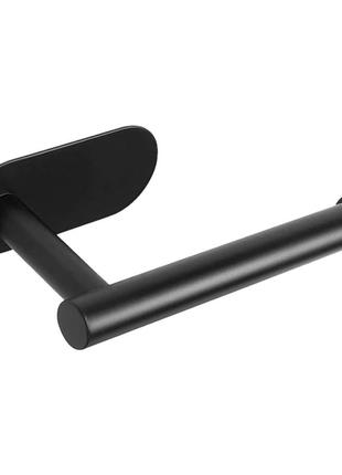 Держатель sv для туалетной бумаги, полотенца в ванную комнату самоклеющийся, черный (sv2053bl)