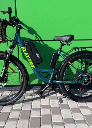 Электровелосипед cubic-bike electric 26" зеленый 1000ватт 10,4ач 48в4 фото