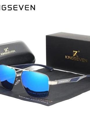 Чоловічі поляризаційні сонцезахисні окуляри kingseven n7719 gun blue код/артикул 1841 фото