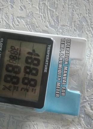 Гігрометр термометр цифровий htc-2 з виносним датчиком.8 фото