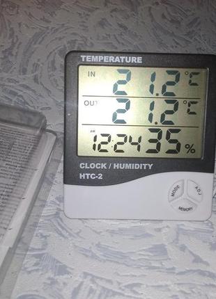 Гігрометр термометр цифровий htc-2 з виносним датчиком.9 фото