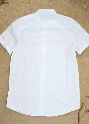 Рубашка белая школьная f&amp;f р. р. 13-14 лет 158-164 см3 фото