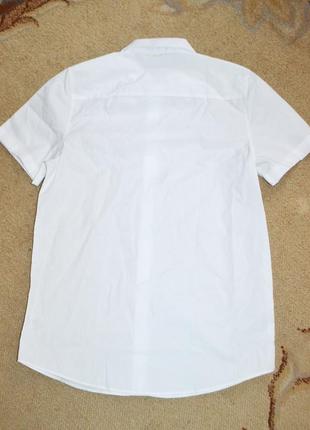 Рубашка белая школьная f&amp;f р. р. 13-14 лет 158-164 см4 фото