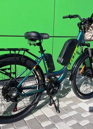 Електровелосипед cubic-bike electric 26" зелений 1000ват 13 а·год 48 в4 фото
