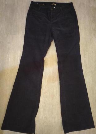 Вельветовые брюки loft ann taylor modern flare. размер s/m1 фото